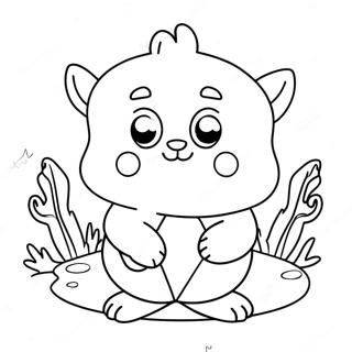 Cute Nab Nab Character Coloring Page 73676-60808