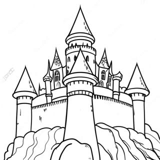 Majestic Castle Tower Coloring Page 73696-60822