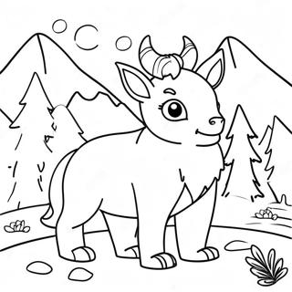 Mountain Animals Coloring Page 73705-60827