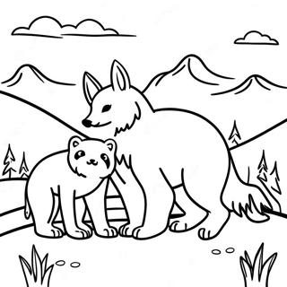 Mountain Animals Coloring Page 73705-60828