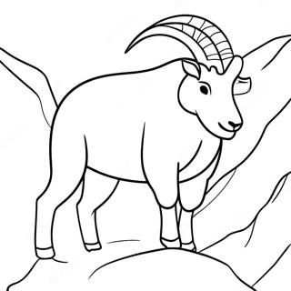 Majestic Mountain Goat Coloring Page 73706-60830