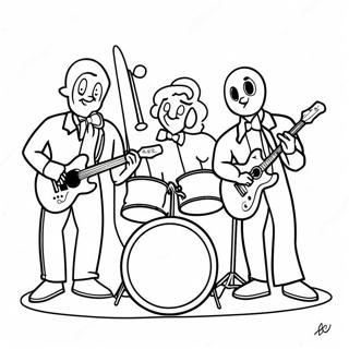 Julie And The Phantoms Band Performing Coloring Page 73716-60834