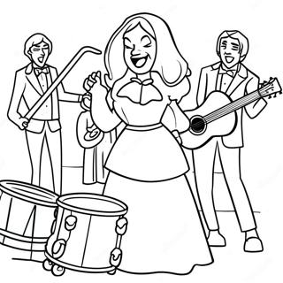 Julie And The Phantoms Band Performing Coloring Page 73716-60836