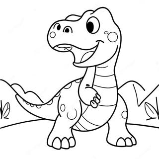 Rex The Dinosaur Roaring Coloring Page 73746-60865