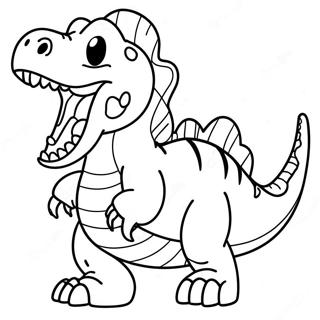 Rex The Dinosaur Roaring Coloring Page 73746-60866