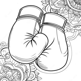 Boxing Gloves Coloring Page 7374-5994