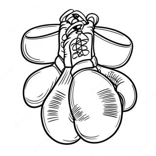 Boxing Gloves Coloring Page 7374-5996