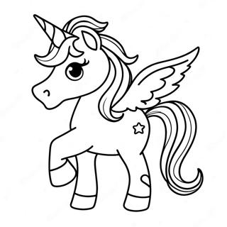 Sparkle Unicorn Coloring Page 73765-60874