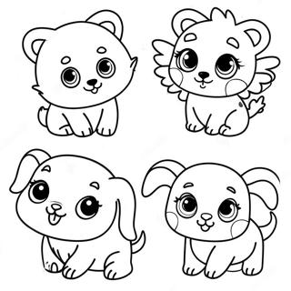 Cute Baby Animals Coloring Page 73776-60883