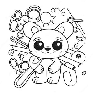 Toodles With Colorful Tools Coloring Page 73786-60894