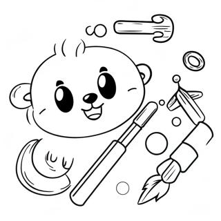 Toodles With Colorful Tools Coloring Page 73786-60895