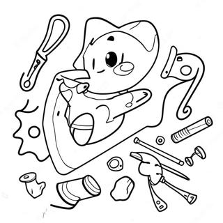 Toodles With Colorful Tools Coloring Page 73786-60896