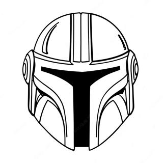 Mandalorian Helmet Coloring Page 73795-60898