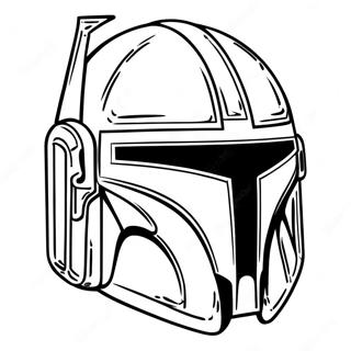 Mandalorian Helmet Coloring Page 73795-60900