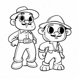 Colorful Spanishtuff Characters Coloring Page 73806-60909