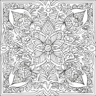 Intricate Tessellation Design Coloring Page 73816-60920