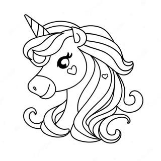 Magical Unicorn With Sparkling Rainbow Coloring Page 73836-60941