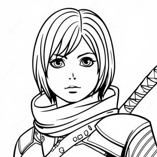 Mikasa Coloring Page 73845-60934