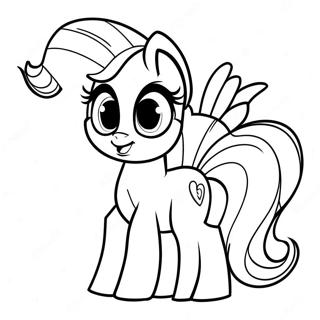 Rarity Coloring Page 7384-6004