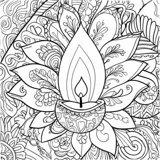 Colorful Diya Designs Coloring Page 73856-60954