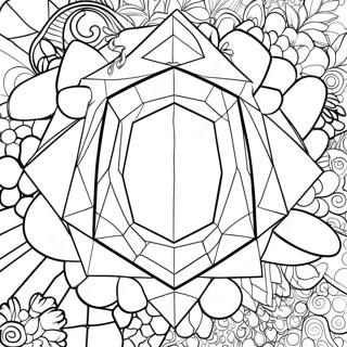 Rare Gemstone Coloring Page 7385-6005