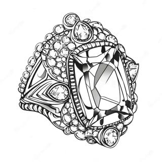 Rare Gemstone Coloring Page 7385-6006