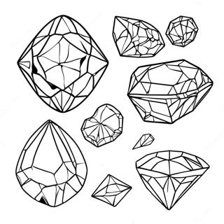 Rare Gemstone Coloring Page 7385-6008