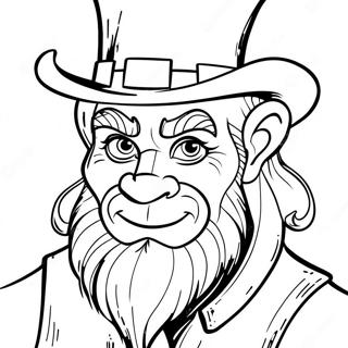 Scary Leprechaun Coloring Page 73875-60960