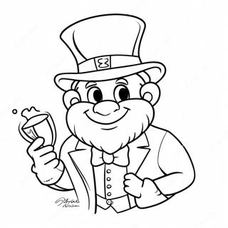 Mischievous Leprechaun With Gold Coloring Page 73876-60967