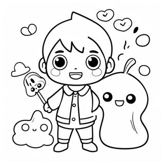 Hanako Kun With Ghost Friends Coloring Page 73886-60975