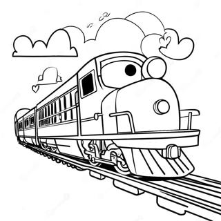 Trains Coloring Pages