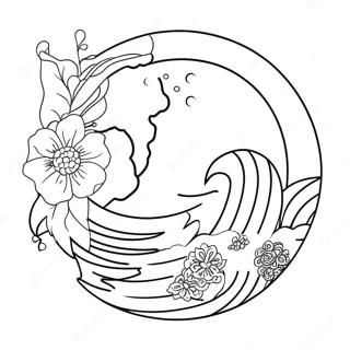 Japan Flag Coloring Page 73975-61044