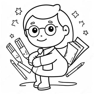 Cute Teacher Appreciation Coloring Pages