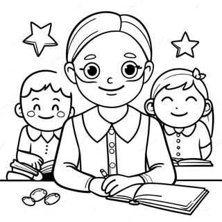 Teacher Coloring Pages