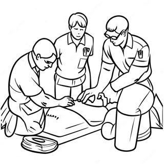 Cpr Training Session Coloring Page 73995-61058