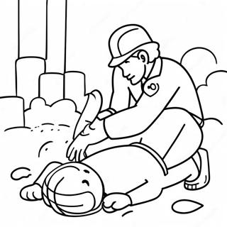 Cpr Rescue Scenario Coloring Page 73996-61061