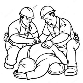 Cpr Rescue Scenario Coloring Page 73996-61064