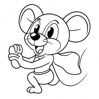 Mighty Mouse Coloring Page 74005-61066