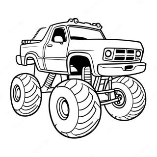 Bigfoot Monster Truck Page Coloring Pages