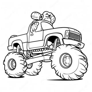 Bigfoot Monster Truck Coloring Page 74035-61095