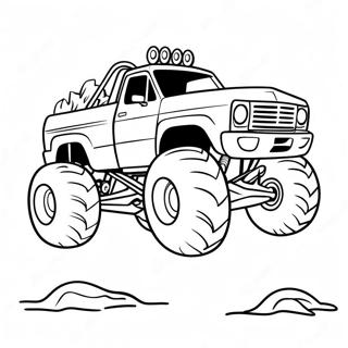 Bigfoot Monster Truck Page Coloring Pages