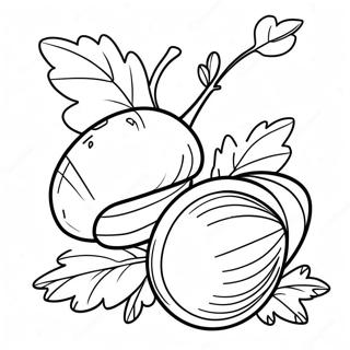 Acorn Coloring Page 7404-6018