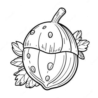 Acorn Coloring Page 7404-6020