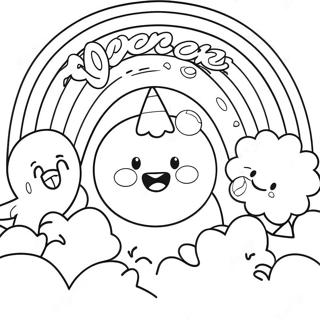 Orange Rainbow Friends Coloring Page 74065-61108