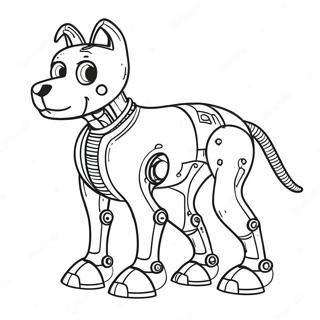 Robot Dog Coloring Page 74075-61119