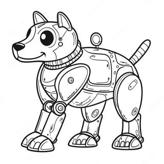 Robot Dog Coloring Page 74075-61120