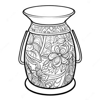 Colorful Scentsy Warmer Coloring Page 74086-61131