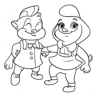 Bernard And Bianca In Action Coloring Page 74106-61155