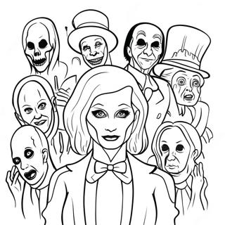 Creepy American Horror Story Characters Coloring Page 74136-61185