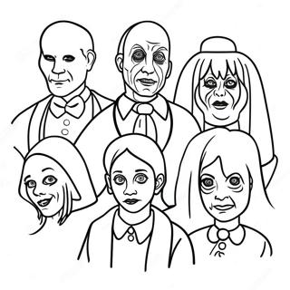 Creepy American Horror Story Characters Coloring Page 74136-61186